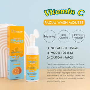 Espuma Limpiadora Facial con Vitamina C de Marca Privada, con Ácido Hialurónico y Aloe Vera, Iluminadora y Nutritiva para la Piel, Botellas Personalizadas para Lavado Facial - Product Image 2