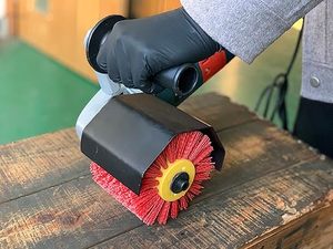 <span class=keywords><strong>Brosse</strong></span> en nylon Dastool <span class=keywords><strong>pour</strong></span> machine de rénovation <span class=keywords><strong>Brosse</strong></span> à tambour 100*120mm <span class=keywords><strong>pour</strong></span> polir les surfaces en métal et en bois - Product Image 2