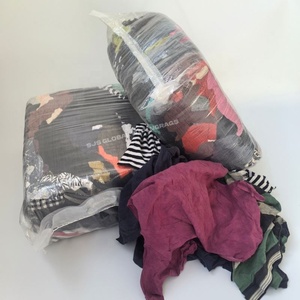 Trapos de Camiseta de Grado A, 100% Algodón, Uso Industrial, Coloreados, 1KG 5KG 10KG 25KG 100KG 400KG para Limpieza - Product Image 1