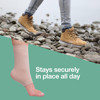 Chaussettes de skate en gel rembourrées pour la protection contre les morsures, réutilisables et respirantes pour le patinage de hockey, bottes hautes et soins des pieds-1 paire