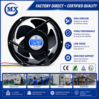 Kipas Pendingin DC Listrik 17251 172x150x51mm Aliran Udara Tinggi Senyap untuk Kabinet Kontrol PWM IP68 12v 24v 48v Plastik