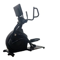 Vélo elliptique magnétique commercial avec écran LED, appareil de cardio-training silencieux et durable, équipement de fitness professionnel pour salle de sport