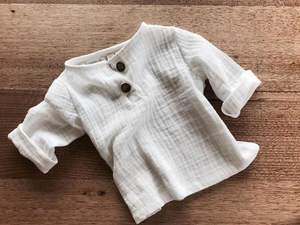 Camicetta autunnale primaverile a manica lunga per bambini con tasca 2024 <span class=keywords><strong>camicia</strong></span> retrò abbottonata per bambini - Product Image 3