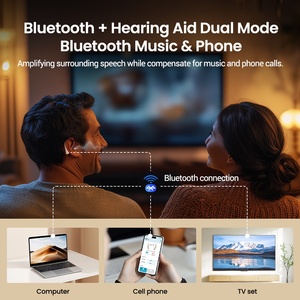 2025 Portable RIC Wireless 50 Channel 60dB Gain 120dB <strong>Output</strong> IP68 Waterproof Hearing Aids for Bluetooth Music &amp; Phone Connection - Product Image 5