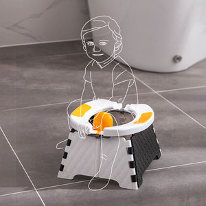 SUNNUO nuevo Material PP plegable bebé entrenamiento orinal asiento multifuncional portátil plástico niños viaje inodoro - Product Image 2