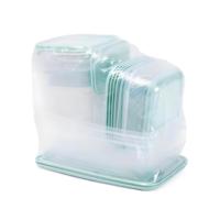 Ensemble de 17 pièces bac à légumes en plastique boîtes à lunch transparentes pour le stockage des fruits avec couvercle conteneurs de stockage des aliments multifonctions