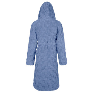 <span class=keywords><strong>Accappatoio</strong></span> in morbido pile sherpa <span class=keywords><strong>con</strong></span> <span class=keywords><strong>cappuccio</strong></span> da uomo, in poliestere, fantasia a quadri, personalizzabile <span class=keywords><strong>con</strong></span> logo - Product Image 4