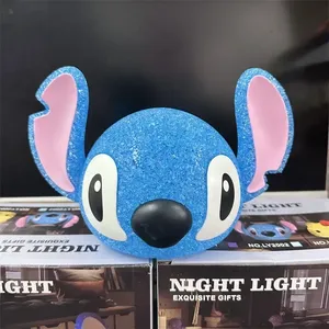 Point chaud particule Projection veilleuse mignon dessin animé Lilo & Stitch 3D poupée lampe <span class=keywords><strong>de</strong></span> lecture lampe <span class=keywords><strong>de</strong></span> bureau créative enfants cadeaux - Product Image 2