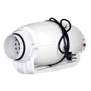 Ventilateur de surpression de conduit d'extraction nouveau boîtier en plastique contrôle d'air 4 "5" 6 "8" ventilateurs d'échappement de tuyau de conduit en ligne réversibles silencieux - Product Image 6