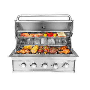 Nuovo Arrivo: Barbecue a Gas da Incasso a 5 Bruciatori in Acciaio per Cucina Esterna e Interna, con Funzione Affumicatore - Product Image 6