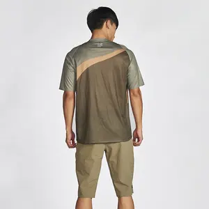 Camiseta personalizada de manga corta para bicicleta de montaña, impresión por sublimación, secado rápido