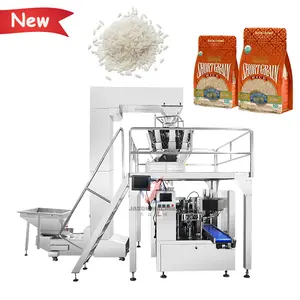 Intelligent automatic 500g 1kg rotary premade pouch bag granule rice packing machine
