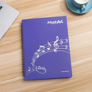 Wholesale PP Cover A4 Coil <b>Music</b> Sheet Holder Multiple‑color Options Transparent Sleeve <b>Music</b> Folder For <b>Music</b> School Supplies - Product Image 3
