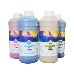 1000ML 1 Litre Faible Odeur Ecosolvant Eco Solvant Eco-Solvant Encre Pour Epson I3200 I3200E Xp600 Tx800 Dx4 Dx5 Dx7 Dx11 Tête D'impression