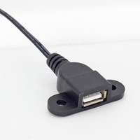 Chargeur USB A et USB C 2 en 1 à montage sur panneau pour meubles, revêtement en PVC, table de chevet, bureau, canapé avec fixation par vis