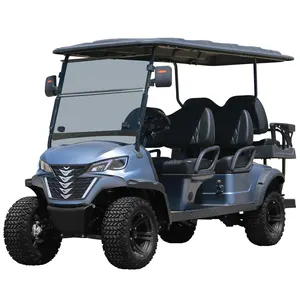 Customized Professional Design Electric Supplier Electric Golf Cart Lithium Battery 4+2 Seats Hunting Golf Cart FORGE-H4+2