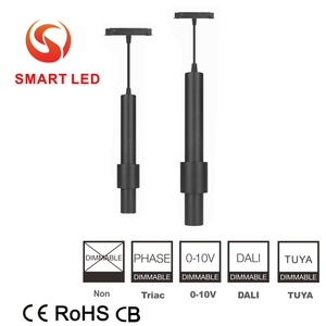 Projecteur sur rail magnétique LED COB SMART Suspension 5W 10W en aluminium CRI90 5000K, dimmable, pour intérieur 48V Tuya DALI, idéal pour fermes et supermarchés - Product Image 1