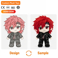 Peluche personnalisée de personnage de dessin animé, jouet en coton PP doux, matériau polyester, vente en gros OEM, cadeau promotionnel, marchandise de marque en vrac