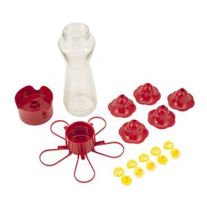 Стеклянная кормушка для птиц со встроенным рвом и пчелами - Product Image 5