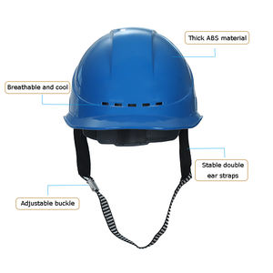 หมวกนิรภัย ABS สีแดง คุณภาพดีเยี่ยม ได้มาตรฐาน CE สำหรับงานก่อสร้าง ป้องกันแรงกด สำหรับคนงาน - Product Image 5