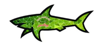 25 Nouveaux autocollants Paul Shark imprimés UV, style dessin animé, très demandés, décoratifs, CP Jul Vrunk Marseille Palestine