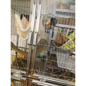 Aluminum Profile Hamster Cage Small Secure Frame Multipurpose Pet Enclosure Rectangle Shape Transparent Safe Anti Escape - Product Image 3