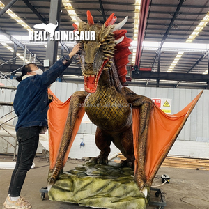 Modelo de dragón occidental animatronic de dinosaurio realista personalizado para Parque - Product Image 3
