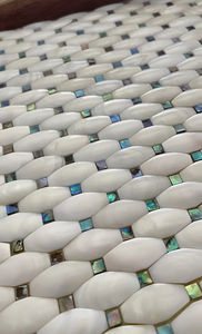 Mosaico de Conchas de Abulón de Agua Dulce Pulido, Azulejos Decorativos Poligonales para Baño, Hotel y Hogar - Product Image 3