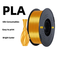 Filament PLA Soie 1,75 mm pour Bambu Lab/Creality/Anycubic/Elegoo, 1 kg, couleur unie, filament d'imprimante 3D, matériau d'impression FDM