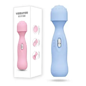 도매 저렴한 배터리 진동 마사지 막대 여자 섹스 장난감 개인 몸 휴대용 기계 AV 지팡이 진동기