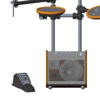 AIERKE DD02 Batterie électronique professionnelle - Kit pour débutants avec design pliable pour les performances à domicile et en extérieur