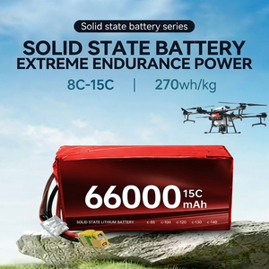 Batterie lithium-ion rechargeable <span class=keywords><strong>à</strong></span> haute densité énergétique, grande capacité 66000 mAh 6S/12S, décharge rapide 15C, <span class=keywords><strong>prix</strong></span> abordable, pour drones et UAV - Product Image 3