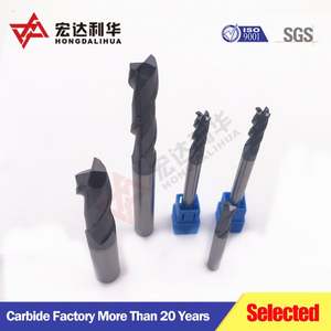 Fresa plana CNC de 4 filos HRC45 de carburo sólido con recubrimiento de TiAlN negro - Product Image 3