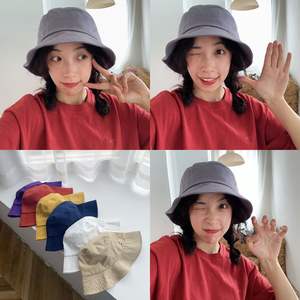 Новый сезон, дизайнерские шапки WoZhen из органического хлопка, Панама унисекс без рисунка - Product Image 4