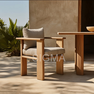 Impermeabile di lusso speciale <span class=keywords><strong>Design</strong></span> <span class=keywords><strong>per</strong></span> <span class=keywords><strong>esterni</strong></span> mobili L forma angolo Teak in legno minimalista combinazione modulare divano da giardino - Product Image 6