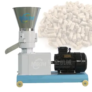 Small mini wood poultry chicken chick fish pig goat cattle cat animal pellet making pelletizer mill feed processing machine