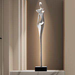 Escultura Figurativa Minimalista Italiana, Estatua Moderna Abstracta Alta y Delgada para Entrada de Hotel, Decoración de Hogar - Product Image 5