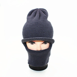 Gorro Balaclava de Lana para Hombre con Abertura para los Ojos, Protección Facial de Invierno, Gorro de un Solo Orificio para Uso en Exteriores - Product Image 5