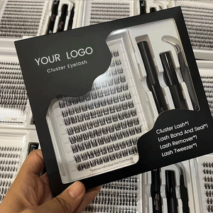 Kit di Ciglia a Ciuffi Personalizzabili all'Ingrosso, Etichetta Privata, Curvatura C e <span class=keywords><strong>D</strong></span>, Kit di Estensione Pre-Tagliato - Product Image 2