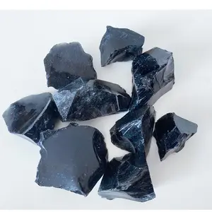 Natural Crystals Healing Stones Raw Stone Black Obsidian Crystal Rough Stones