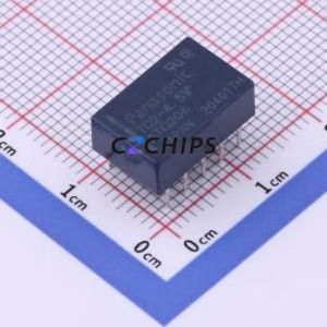 TQ2-4.5V Signal Relay DIP,9x14mm Relay 4.5V 2 Changeover: 2C (DPDT-Changeover)::: 110V-DC/125V-AC Silver + Gold Plated - Product Image 1