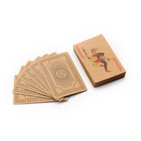 Carte de poker à jouer personnalisée professionnelle 300 g/m² boîte personnalisée cartes à jouer noires en gros carte de poker