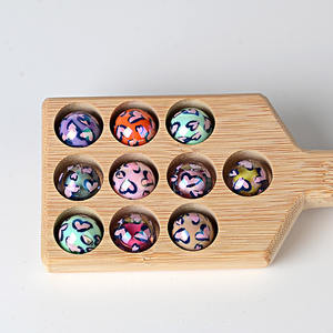 Chaîne de téléphone portable DIY en perles acryliques de 16 mm à motif floral léopard double cœur pour la Saint-Valentin, accessoire de stylo ou bijou - Product Image 4