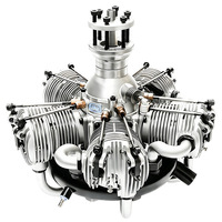 Moteur d'avion modèle NGH GF150R5, quatre temps, 150 cm³, essence, cinq cylindres radiaux, lieu d'origine Chine