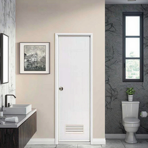 ประตูห้องน้ำ upvc ประตูภายในห้องน้ำพลาสติกน้ำหนักเบาติดตั้งง่ายสำหรับบ้านและโรงแรม - Product Image 6