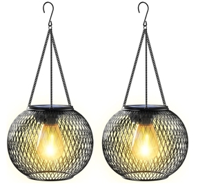 Linterna <span class=keywords><strong>solar</strong></span> colgante impermeable mejorada para decoraciones de caminos de jardín al aire libre hermosa iluminación con energía <span class=keywords><strong>solar</strong></span> para árboles - Product Image 1