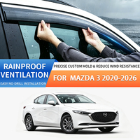 Deflectores de Ventana para Auto, Accesorios para Ventilación, Protección Solar y Contra la Lluvia, para Mazda 3 2020-2026