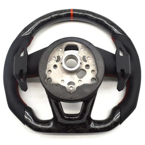 Volante in Fibra di Carbonio Forgiato Personalizzato per Audi A3 <span class=keywords><strong>A4</strong></span> A6 B9 RS5 TT MK2 SQ7 8S S3 8V B6 - Product Image 5