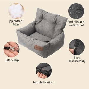 Lit pour animaux de compagnie imperméable et solide pour voiture, extérieur, lavable, pour chats et chiens, canapé-lit chaud, antidérapant, doux, confortable, en <span class=keywords><strong>peluche</strong></span>, pour dormir - Product Image 5