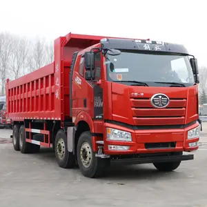 Fabriek Directe Verkoop Grote Verplaatsing Gebruikte Faw Trucks 8X4 Dump 480pk Faw Truck Prijs Te Koop